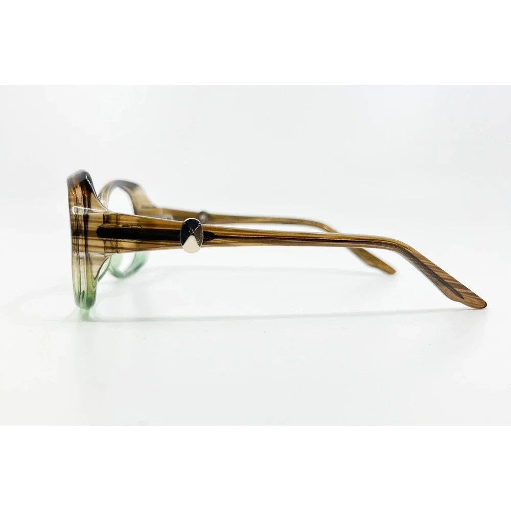 S677 Eyeglasses Frames Women Brown Green Ombre Full Rim 53-17-130